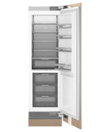 Fisher & Paykel RS2484SRHE1 column refrigerator angled studio view, panel ready