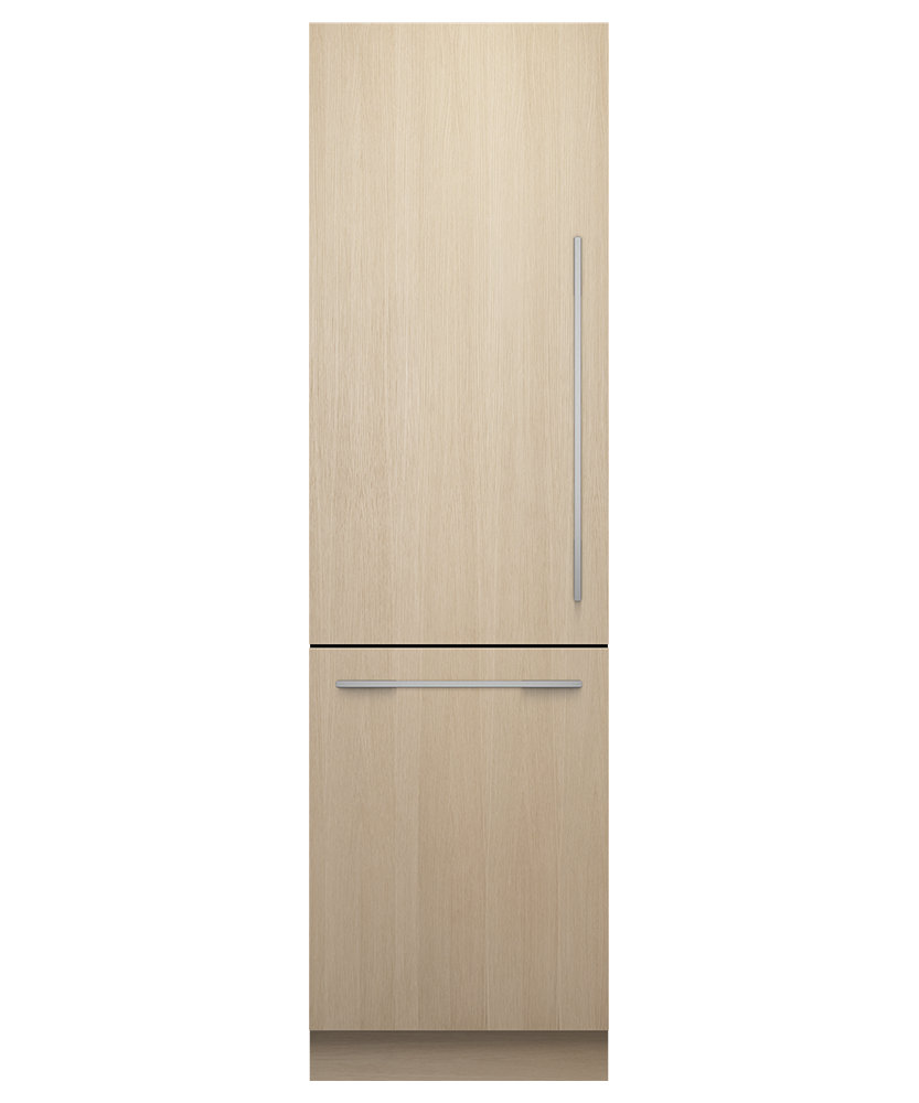 Fisher & Paykel RS2484WLUE1 24" Series 11 Integrated Column Refrigerator Freezer, Ice & Water, Panel Ready, Left Hinge - Front View