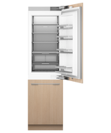 Fisher & Paykel RS2484WRUE1 24" Series 11 Integrated Column Refrigerator Freezer, Ice & Water, Panel Ready, Right Hinge - Angle View
