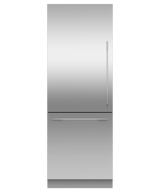 Fisher & Paykel RS3084WLUE1 30" Series 11 Integrated Column Refrigerator Freezer, Ice & Water, Panel Ready, Left Hinge - Front View