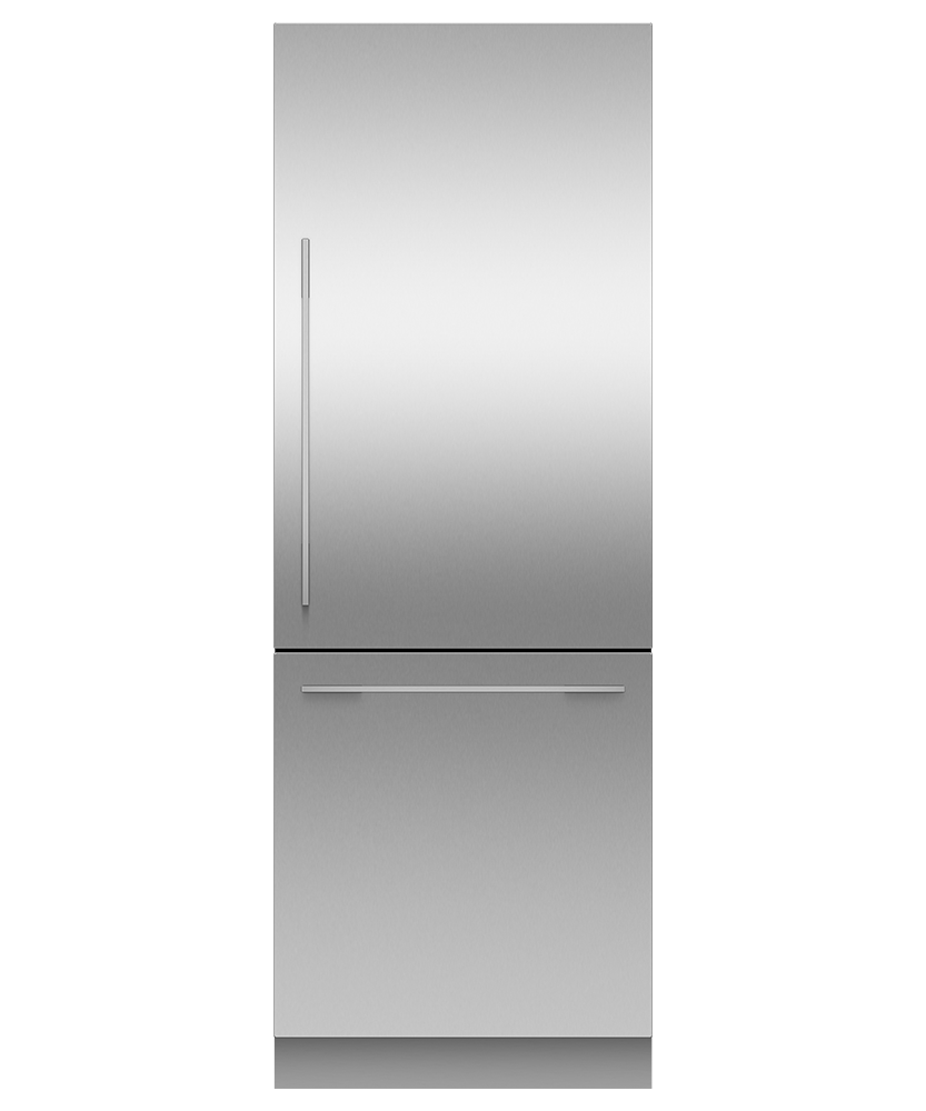 Fisher & Paykel RS3084WRUE1 30" Series 11 Integrated Column Refrigerator Freezer, Ice & Water, Panel Ready, Right Hinge - Front View