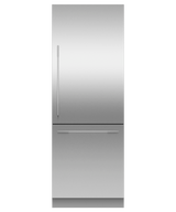 Fisher & Paykel RS3084WRUE1 30" Series 11 Integrated Column Refrigerator Freezer, Ice & Water, Panel Ready, Right Hinge - Front View