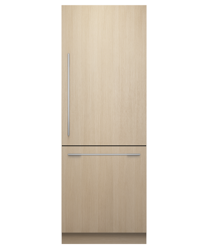 Fisher & Paykel RS3084WRUE1 30" Series 11 Integrated Column Refrigerator Freezer, Ice & Water, Panel Ready, Right Hinge - Front View