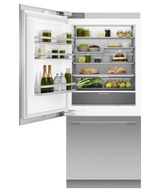 Fisher & Paykel RS3684WLUVE1 36" Series 11 Integrated Column Refrigerator Freezer, Ice & Water, Panel Ready, Left Hinge - Detail View