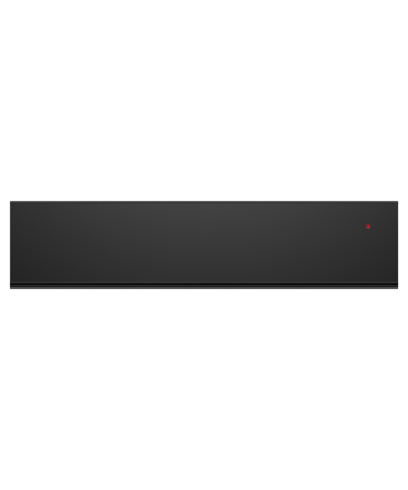 Fisher & Paykel 24 inch Series 9 Minimal Warming Drawer in black glass
