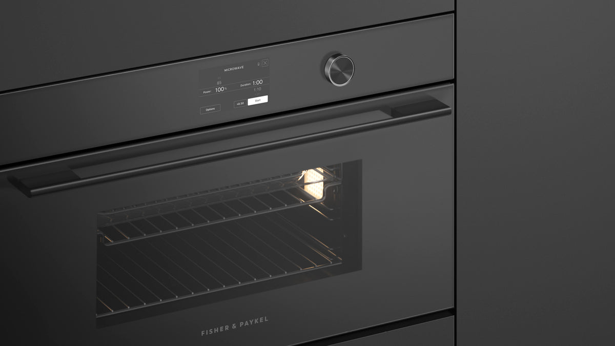 Fisher & Paykel OM30NCTDB3 Quickstart Microwave Touchscreen UI