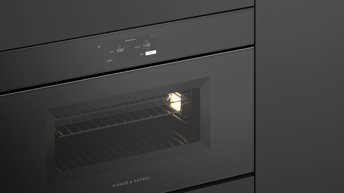 Fisher & Paykel OM30NMUNB3 Quickstart Microwave Touchscreen UI