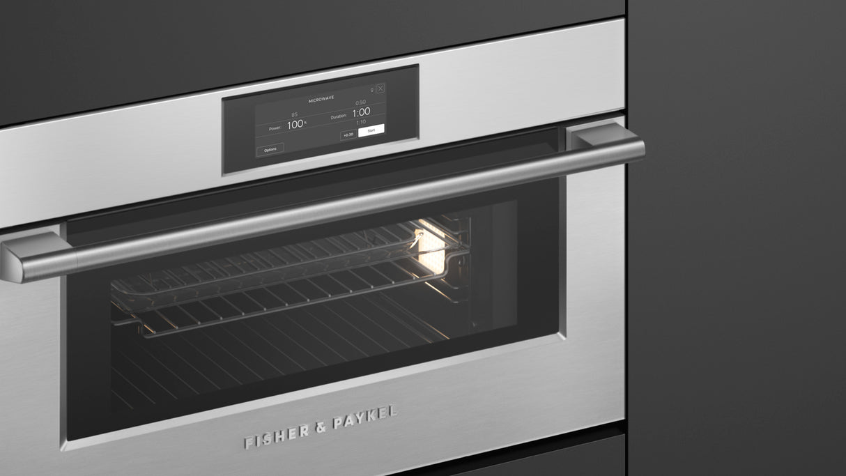 Fisher & Paykel OM30NPUX3 Quickstart Microwave Touchscreen UI