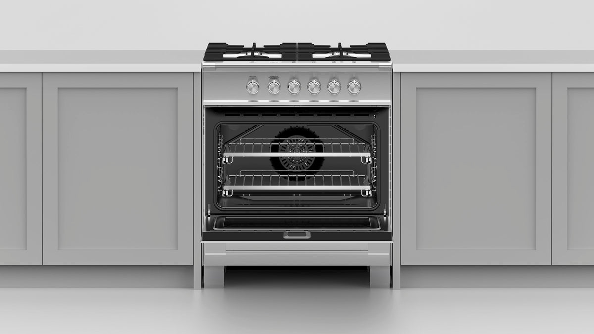 Fisher & Paykel OR30SCG4X1 range in kitchen setting