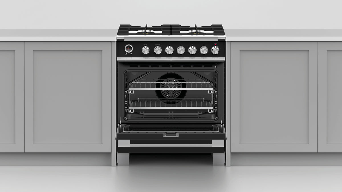 Fisher & Paykel OR30SCG6B1 30-inch Classic Dual Fuel Range, Black - Image 7