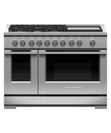 Fisher & Paykel RGV3-485GD-L 48-inch Professional Gas Range with Griddle, LPG - Front View