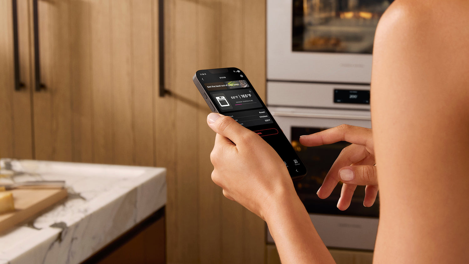 Fisher & Paykel SmartHQ App Temperature Sensor Screen