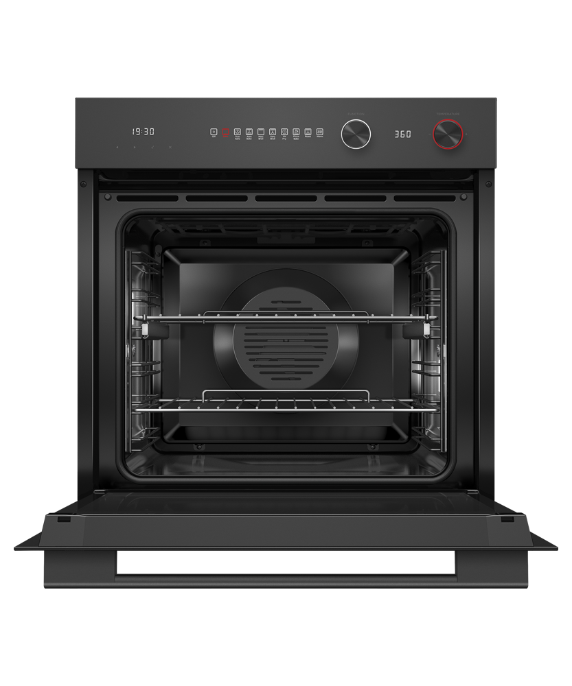 Fisher & Paykel OB24SACGB5 24" Series 5 Contemporary Oven, Black Glass - Product Detail View