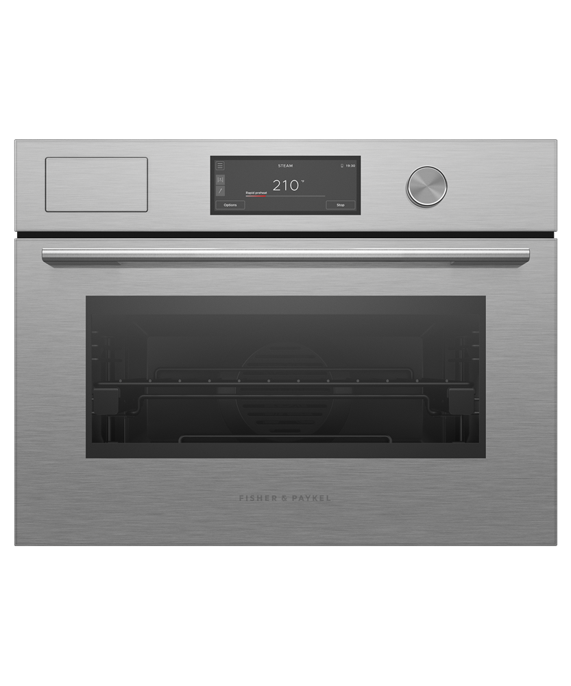 Fisher & Paykel OS24NACVUDX5 24-inch Contemporary Combi-Steam Oven - Front View
