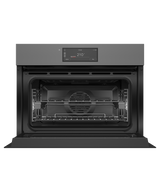Fisher & Paykel OS24NAMHUNG5 Minimal Handleless Compact Combi-Steam Oven - Angle View