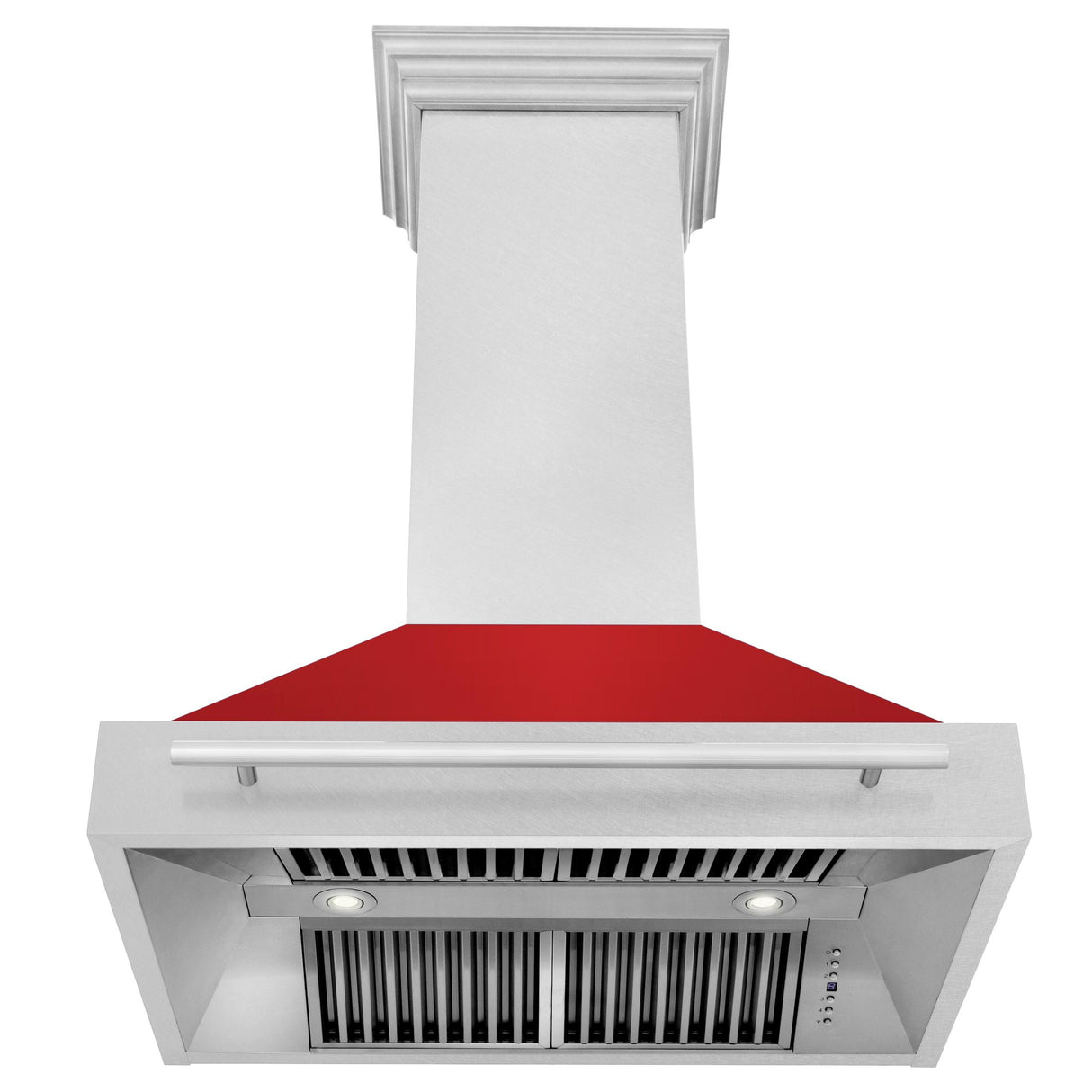 ZLINE 36 in. DuraSnow Stainless Steel Range Hood with DuraSnow Shell (8654SNX-36) [Color: Red Matte] - (8654SNXRM36)