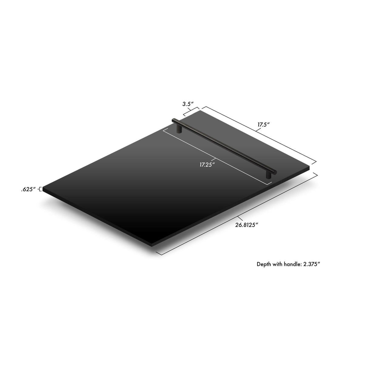 ZLINE 18 in. Compact Top Control Dishwasher with Stainless Steel Tub and Modern Style Handle, 52 dBa (DW-18) [Color: Black Stainless] - (DWBSH18)