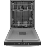 GE(R) ENERGY STAR(R) Top Control with Plastic Interior Dishwasher with Sanitize Cycle & Dry Boost - (GDT550PGRWW)