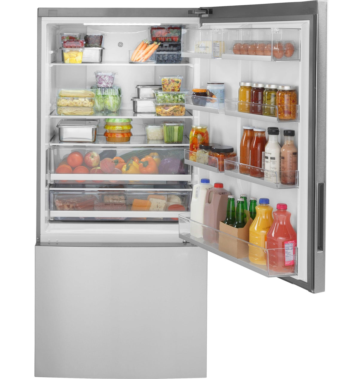 GE GBE17HYRFS - 31 in. 17.7 Cu. Ft. Counter-Depth Bottom-Freezer Refrigerator
