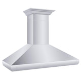 ZLINE Professional Convertible Vent Wall Mount Range Hood in Stainless Steel with Crown Molding (587CRN) - (587CRN48)