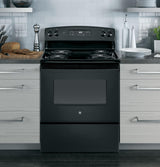 GE JBS360DMBB - 30 in. 5 cu. ft. Electric Range with Coil Burners - Black