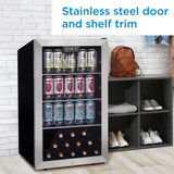 Danby 4.5 cu. ft. Free-Standing Beverage Center in Stainless Steel - (DBC045L1SS)