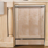 ZLINE 18 in. Compact Top Control Dishwasher with Stainless Steel Tub and Modern Style Handle, 52 dBa (DW-18) [Color: Unfinished Wood] - (DWUF18)