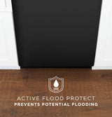 GE GDF535PGRBB - 24 in. Front Control Flush-Mount Dishwasher with 55 dBa Sound Level, Dry Boost & Pocket Handle - Black