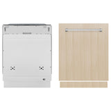 ZLINE 24" Monument Series 3rd Rack Top Touch Control Dishwasher in Custom Panel Ready with Stainless Steel Tub, 45dBa (DWMT-24) [Color: Panel Ready] - (DWMT24)