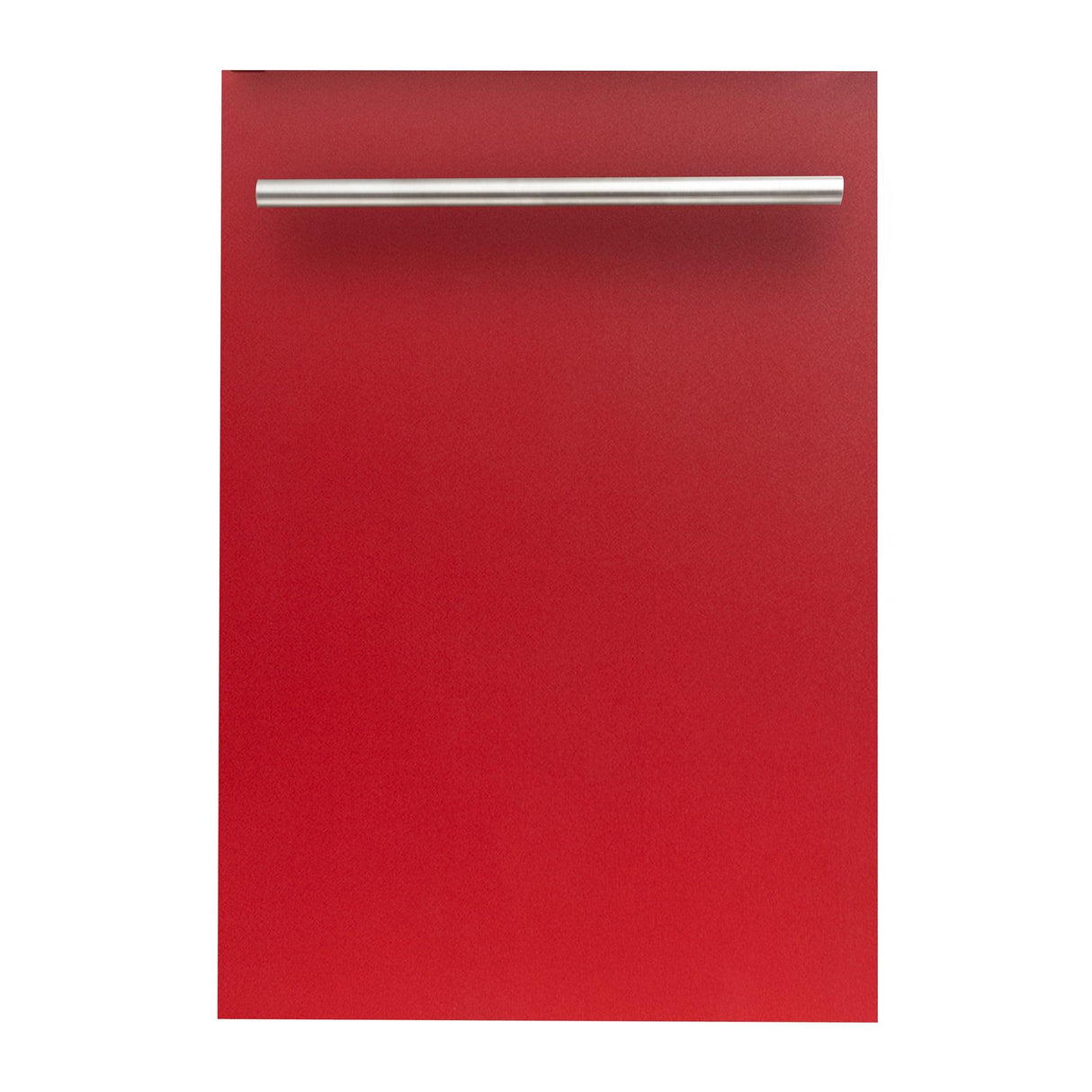 ZLINE 18 in. Compact Top Control Dishwasher with Stainless Steel Tub and Modern Style Handle, 52 dBa (DW-18) [Color: Red Matte] - (DWRMH18)