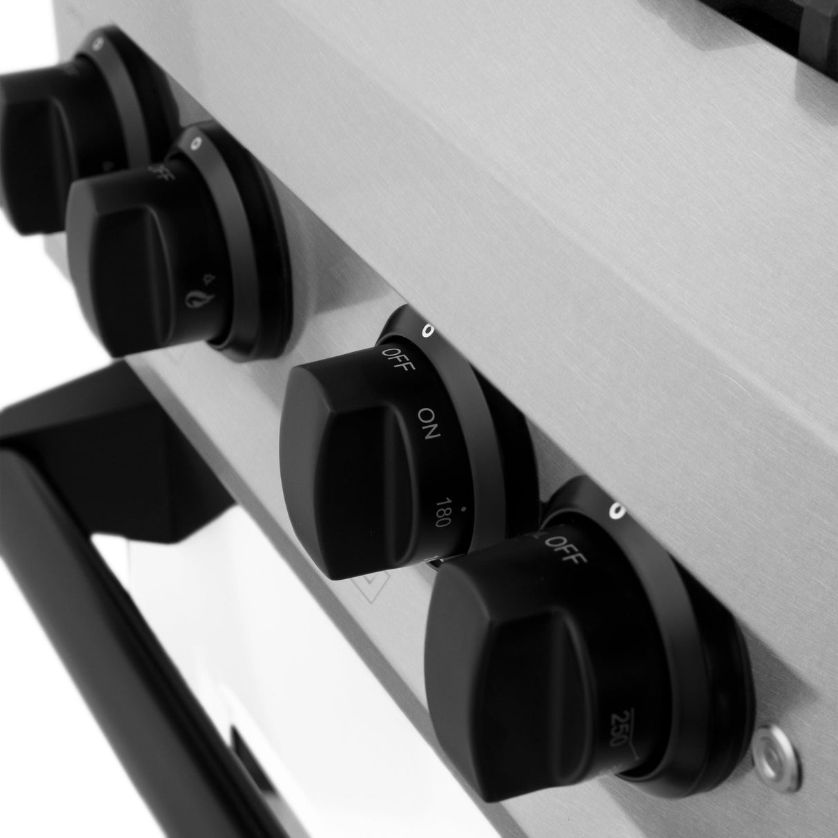 ZLINE Autograph Edition 30" 4.0 cu. ft. Dual Fuel Range with Gas Stove and Electric Oven in DuraSnow Stainless Steel with White Matte Door and Accents (RASZ-WM-30) [Color: Matte Black] - (RASZWM30MB)