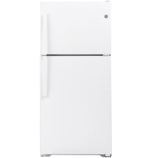 GE GTS22KGNRWW - 33 in. 21.9 cu. ft. Garage Ready Top Freezer Refrigerator - White