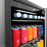 ZLINE 24 in. Monument 154 Can Beverage Fridge in Stainless Steel (RBV-US-24) - (RBVUS24)