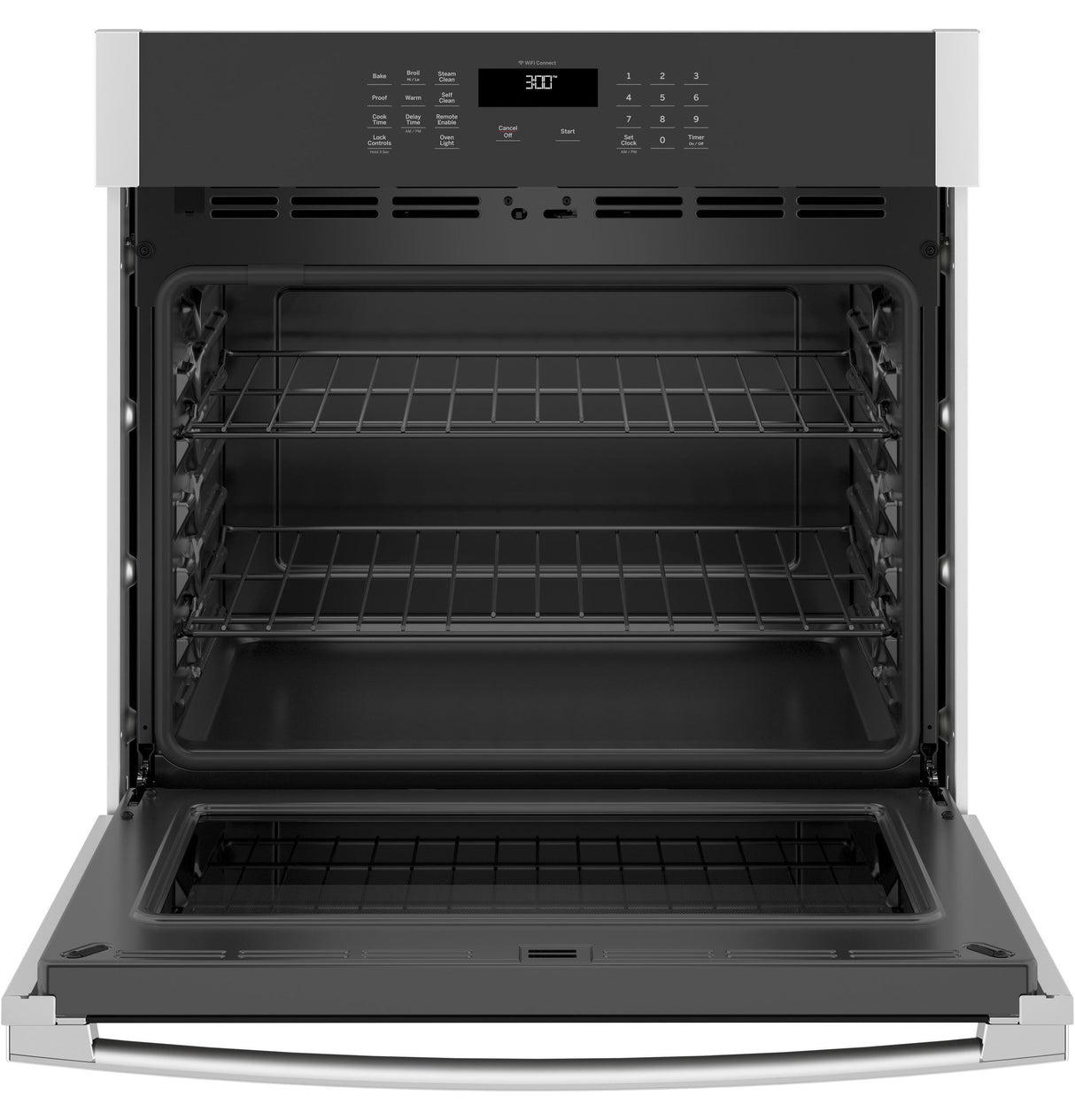 GE JTS3000SNSS - 30 in. 5 ft Smart Built-In Self-Clean Single Wall Oven with Never-Scrub Racks - Stainless Steel