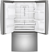 GE GFE28GYNFS - 36 in. 27.7 cu. ft. French Door Refrigerator with Ice & Water Dispenser - Fingerprint Resistant Stainless