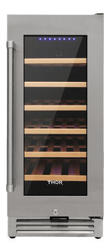 Thor Kitchen 15-inch Single Zone Wine Cooler, 33 Wine Bottle Capacity - Model Twc1501 - (TWC1501)