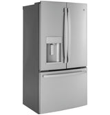 GE GYE22GYNFS - 36 in. 22.1 cu. ft. Counter Depth French Door Refrigerator with Ice & Water Dispenser - Fingerprint Resistant Stainless