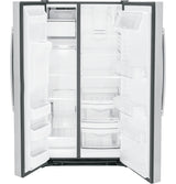 GE GSS25GYPFS - 36 in. 25.3 cu. ft. Side by Side Refrigerator with Ice & Water Dispenser - Fingerprint Resistant Stainless