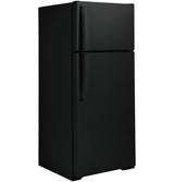 GE GTS18HGNRBB - 28 in. 17.5 cu. ft. Top Freezer Refrigerator - Black