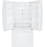GE GWE19JGLWW - 33 in. 18.6 cu. ft. Counter Depth French Door Refrigerator with Internal Water Dispenser - White