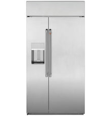 Caf(eback)(TM) 48 in. Smart Built-In Side-by-Side Refrigerator with Dispenser - (CSB48YP2NS1)