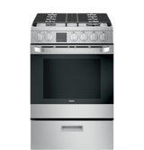 24" 2.9 Cu. Ft. Gas Free-Standing Range with Convection and Modular Backguard - (QGAS740RMSS)