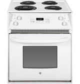 GE JM250DTWW - 27 in. 3 cu. ft. Drop-In Electric Range with Coil Burners - White