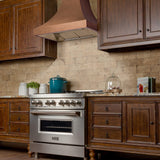 ZLINE Designer Series Hand-Hammered Copper Finish Wall Range Hood (8632H) - (8632H30)