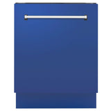 ZLINE 24" Tallac Series 3rd Rack Dishwasher with Traditional Handle, 51dBa (DWV-24) [Color: Blue Matte] - (DWVBM24)