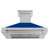 ZLINE 48 in. DuraSnow Stainless Steel Range Hood with Colored Shell Options (8654SNX-48) [Color: Range Hoods] - (8654SNXBG48)