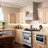 ZLINE Wooden Wall Mount Range Hood in White (321TT) - (321TT36)