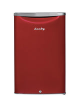 Danby 4.4 cu. ft. Retro Compact Fridge in Metallic Red - (DAR044A6LDB)