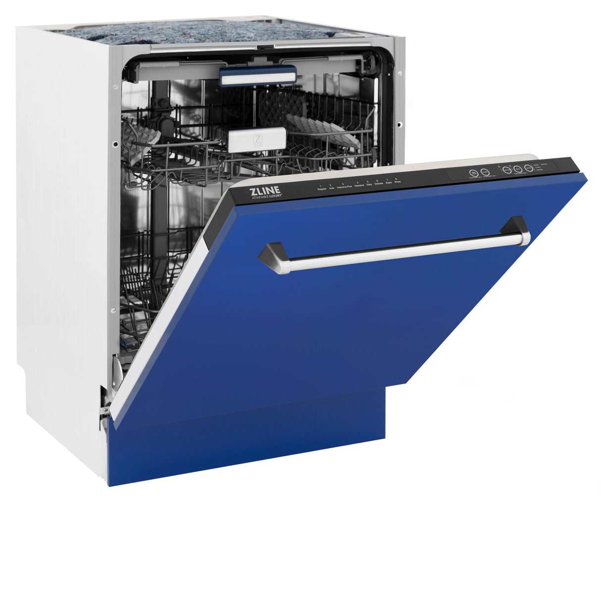 ZLINE 24" Tallac Series 3rd Rack Dishwasher with Traditional Handle, 51dBa (DWV-24) [Color: Blue Matte] - (DWVBM24)