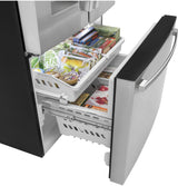 GE GFE26JYMFS - 36 in. 25.6 cu. ft. French Door Refrigerator with Ice & Water Dispenser - Fingerprint Resistant Stainless